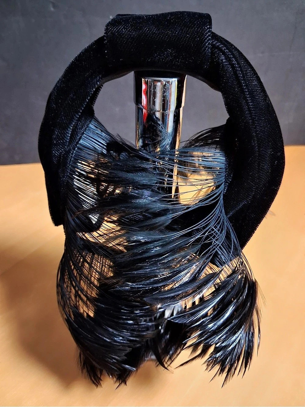 Evelyn Original Black Feather Hat